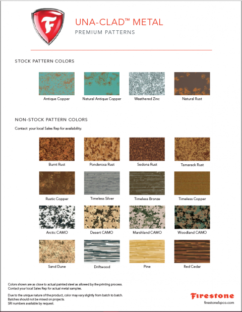 Color Charts - Metal Panel Systems