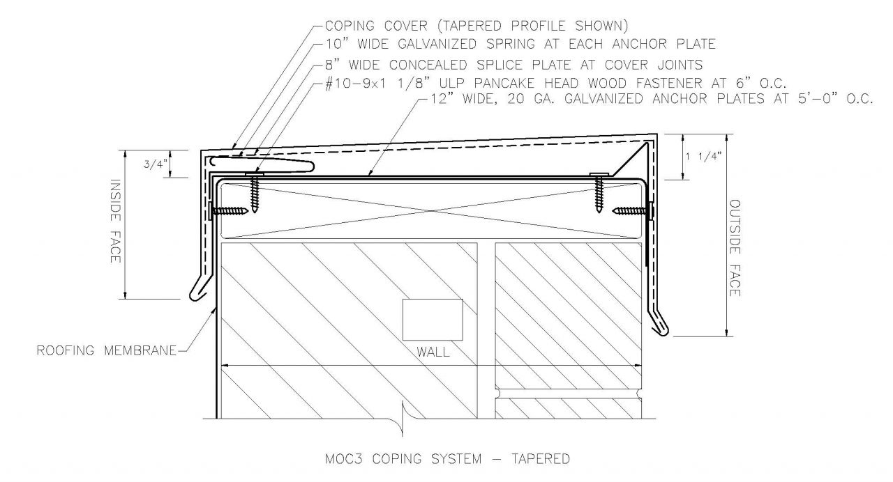 EdgeShield Moc3 Coping System - Metal Panel Systems